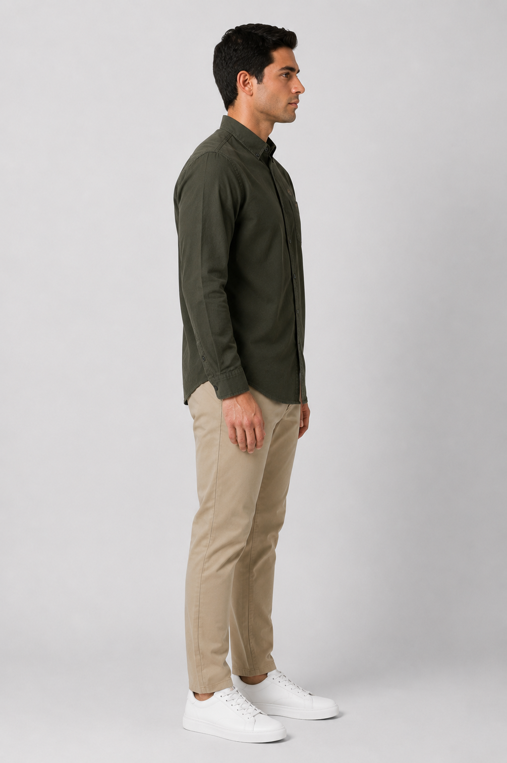 The Green Cotton Linen Shirt