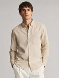 The Beige Cotton Linen Shirt
