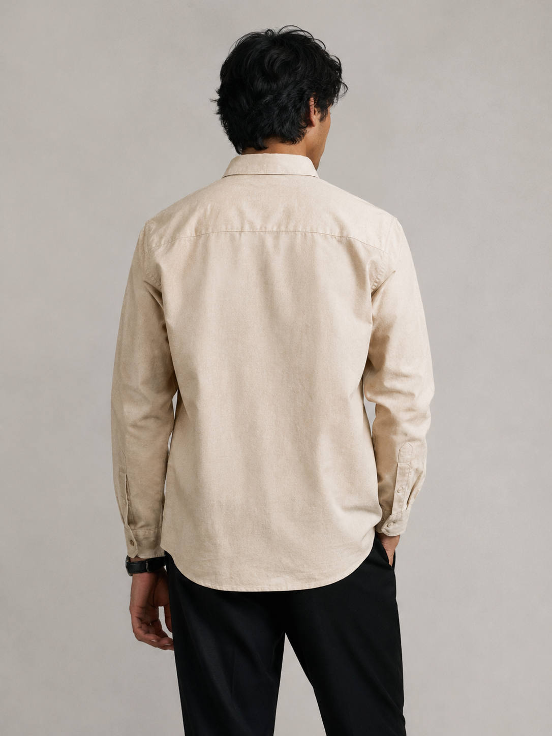 The Beige Cotton Linen Shirt